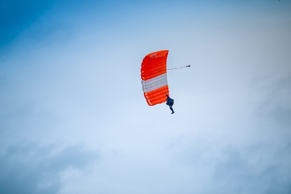 photo of parachuting
