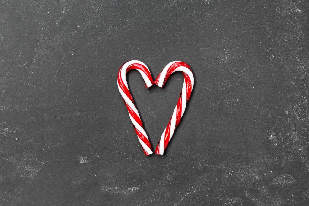 holiday candy heart